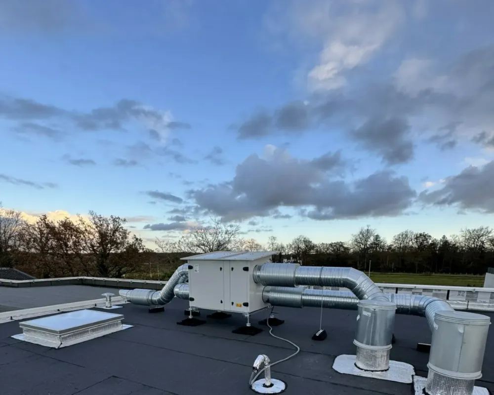 Ventilation toit magasin