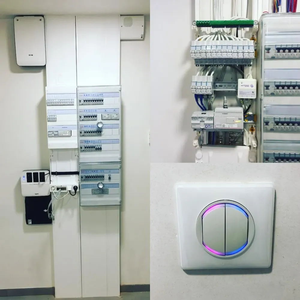 Tableau electrique et prise